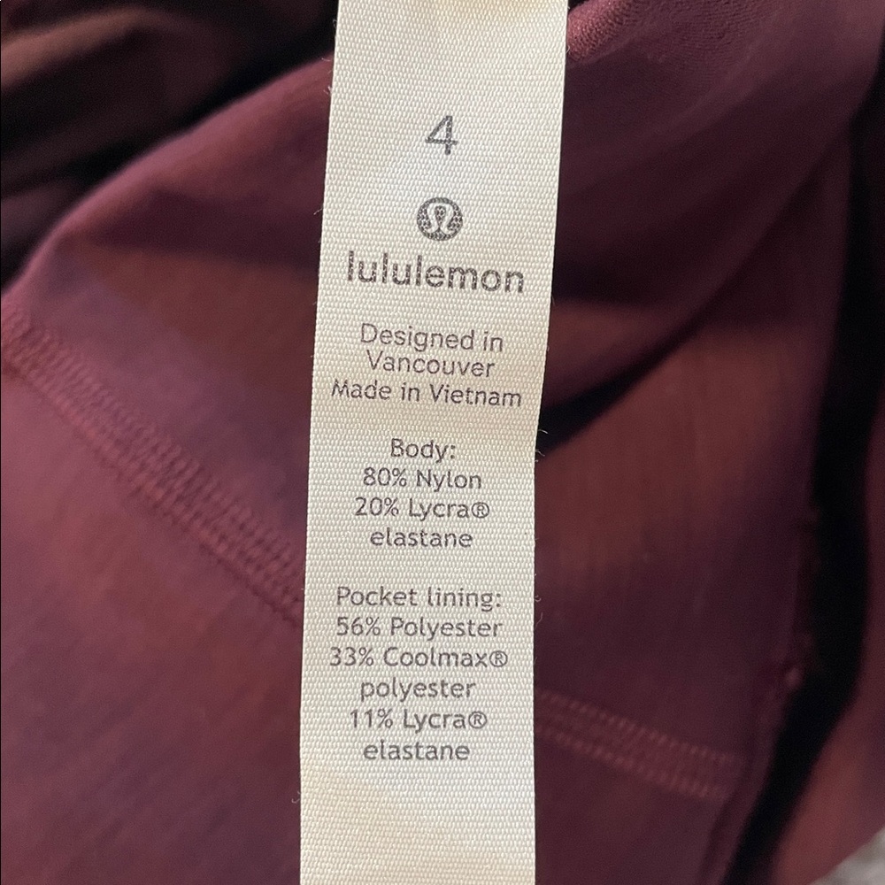 Lululemon Wunder Train High-Rise
Tight 25" - Like NEW
Heathered Cassis - Picture 5 of 6